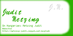 judit metzing business card